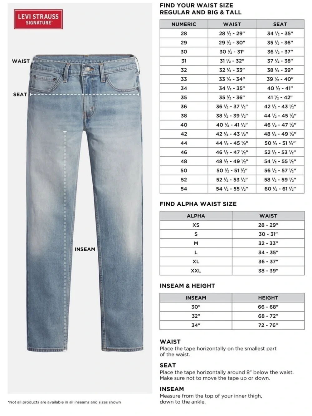 Levi Strauss Signature Men’s  Athletic Fit Hybrid Chino Pants Ombre Bl multi szs